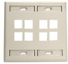 QuickPort Wallplates - 42080-8IP - Leviton Manufacturing