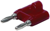 Banana Plug, Double Stackable, 15A, Solderless, Red; Gender Mueller Electric - 66W1154 - Newark, An Avnet Company