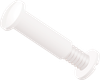 3/4 Standard Slotted Post and Screw, HDPE, White - APPS2500750BW - ARKPLAS