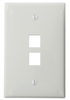 QuickPort Wallplates - 41091-2WN - Leviton Manufacturing