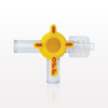 4-Way Stopcock, 2 Female Luer Locks, Male Luer with Spin Lock - 99720 - Qosina Corp.