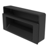 Flush Pull, 1.0 - 1.8 mm  Door thickness, Screw Mount, UL94-V0, ABS Plastic, Black -- P1-31 - Image