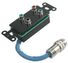 RapidRun&reg; Component Video + S/PDIF Digital Audio Wall Plate - Black -- 2212-42027-001 - Image