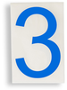 ToughStripe Die-Cut Blue Letter 3 - 121869 - Brady Corporation