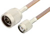 N Male to TNC Male Cable 72 Inch Length Using RG400 Coax - PE3666-72 - Pasternack
