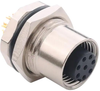 Sensor Conn, M12, 8Pos, Rcpt, Panel; Product Range Norcomp - 62AJ7474 - Newark, An Avnet Company