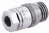 Screw Coupling Flat Face QK Female Coupler with Female Thread - QKF-0808-FNPR - Kuriyama of America, Inc.