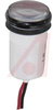 Indicator, LED; Red; 1000; 11/16 in.; 20 mA; Panel Mount; White Polycarbonate - 70082259 - Allied Electronics, Inc.