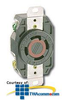 Leviton 20 AMP, 277V, Single Flush Receptacle - 2330 - TelephoneStuff.com