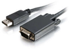 1m DisplayPort 1.1 Male to HD15 VGA Male Cable (3.2ft) -- 2226-54186-003 - Image