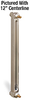 Aluminum Liquid Level Gage with Shut-Off, 21” Centerline, Back Mount 1/2