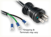 NEMA 5-15P HG BLACK to ROJ SPECIAL HOME // Power Cords // Hospital Grade Power Cords // Black Plugs And Connectors -- 0282.131 - Image