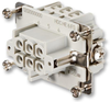 Rectangular Power Connector, Insert, He Series, Screw, Receptacle, 6, Socket Rohs Compliant Weidmuller - 50M6076 - Newark, An Avnet Company