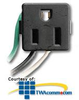 Leviton Snap-In Outlet 15 Amp 125V Single Receptacle - 1374-1 - TelephoneStuff.com