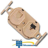 Suttle Duplex Floor Jack with 1 - 6P4C & 1 - 8P8C - 697B68F - TelephoneStuff.com