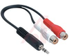 3.5MM STEREO PLUG TO 2 RCA JACKS Y-CABLE - 70121532 - Allied Electronics, Inc.