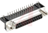 connector,d-sub,rt angle pcb recept,4-40 threaded hole w/screwlock,25 socket con - 70145032 - Allied Electronics, Inc.