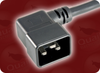 IEC-60320-C20 LEFT ANGLE to IEC-60320-C19 HOME // Power Cords // IEC/Jumper Power Cords // Domestic - 3539.024 - Quail Electronics