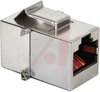 connector,modular,8p8c shielded modularcoupler,snap-in - 70000366 - Allied Electronics, Inc.