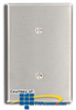 Leviton 1-Gang No Device Blank Oversized Metal Wallplate - 84114-40 - TelephoneStuff.com
