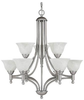 4359MN-220 Mid. Chandeliers-Glass Up - 732903 - Capital Lighting, Inc.