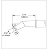 Metcal Smartheat Rework Cartridge SMTC-1183 - Hoof Tip - 0.64 in Tip Length - 0.1 in Tip Width - METCAL SMTC-1183 - R. S. Hughes Company, Inc.