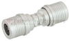 Snap-On QMA Male (Plug) to QMA Male (Plug) Snap-On Adapter, Tri-Metal Plated Brass Body, 1.08 VSWR -- FMAD1050 - Image