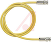 Cable; 60 in.; 20 AWG; Triaxial Conductors; Non Booted; Yellow; UL Listed - 70198412 - Allied Electronics, Inc.
