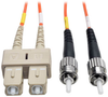 Duplex Multimode 50/125 Fiber Patch Cable (SC/ST), 2M (6-ft.) -- N504-02M - Image