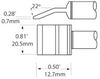 OKi PTTC-706 Tweezer Blade Tip 20.5 mm x 12.7 mm - PTTC-706 - Ellsworth Adhesives