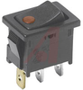 Switch; SPDT; 16 A; 125; Silver; On-None-On; Black; 1500 RMS @ Sea Level; 10000 - 70128120 - Allied Electronics, Inc.