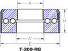 T-200-RG: Enclosed, Double Grooved Raceways Thrust Bearing -- 1204