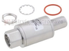 Type N F/M In/Out Bulkhead Coaxial RF Surge Protector, 698MHz - 2.7GHz, DC Block, 500W, IP67, 40kA, Filter - FMSP1001 - Fairview Microwave Inc.