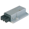 Rectangular Receptacle Power Connector (ST Series): Female, panel mount, 3-pin+PE, grey housing, 400 V AC / 230 V DC, 16 A AC/10 A DC -- STAKAP 3 N - Image