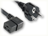 CEE 7/7 EURO SCHUKO to IEC-60320-C19 RIGHT ANGLE HOME // Power Cords // International Power Cords // Europe Power Cords -- 8030.144 - Image