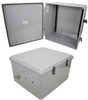 18x16x10 Polycarbonate Weatherproof Outdoor IP66 NEMA 4X Enclosure, DIN Rail MNTs DKGY - TEPC181610-000DR - Transtector Systems, Inc.