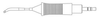 Weller Conical Tip 0054462099 - Conical Tip - 1.654 in Tip Length - 0.047 in Tip Width - 037103-23541 - R. S. Hughes Company, Inc.