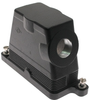 IP68, Rectangular Hood, size 44.27, Screw Lock, Side PG16 cable entry - CGO-06.16 - Mencom Corporation