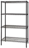 Shelving, Starter Kit, Black, 4Shelves; Shelving Unit Type Quantum Storage - 42AC7890 - Newark, An Avnet Company