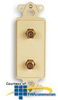 ICC Decorex Type-F Duplex Coaxial Connector -- IC630DDF
