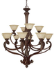 4322GB-260 Large Chandeliers-Glass Shade - 730898 - Capital Lighting, Inc.