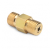 Male Quick-test x male Quick-test hose union, brass - QTHA-HSHS - Ralston Instruments, Inc.
