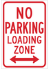 LEGEND: No Parking Loading Zone (w/ Arrow) - 113306 - Brady Corporation