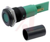 Indicator,Pnl-Mnt;LED IND 16MM 230VAC FLT GRN BLACK CHROME - 70011771 - Allied Electronics, Inc.