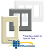 Leviton Commercial Grade Monet Multi-Gang Wallplates.. - MNW31-00 - TelephoneStuff.com
