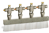 Valve Brush, 9” X 3/8” Flat Nylon, 1/4” OD Tube Inlet - B309-4X01 - Oil-Rite Corp.
