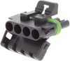 Housing, Rcpt, 4Pos, 20A, Black; Product Range Aptiv/delphi - 61AC8664 - Newark, An Avnet Company