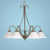 Mid. Chandeliers-Glass Down - 730127 - Capital Lighting, Inc.