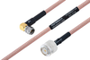 MIL-DTL-17 SMA Male Right Angle to TNC Male Cable 18 Inch Length Using M17/60-RG142 Coax - PE3M0027-18 - Pasternack
