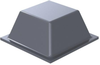 Spacer, Square, -888Mm, Grey; Bumper / Feet Mounting Multicomp Pro - 75R2716 - Newark, An Avnet Company